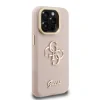 Husă spate Guess PU cu logo 4G, cadru foto, pentru iPhone 15 Pro, roz
