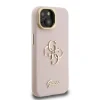 Husă spate Guess PU cu logo 4G, cadru foto, pentru iPhone 15, roz
