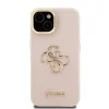 Husă spate Guess PU cu logo 4G, cadru foto, pentru iPhone 15, roz