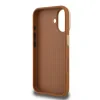 Husă spate Guess PU cu logo 4G, cadru foto, pentru iPhone 16, maro