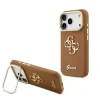 Husă spate Guess PU cu logo 4G, cadru foto, pentru iPhone 17 Pro, maro