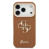 Husă spate Guess PU cu logo 4G, cadru foto, pentru iPhone 17 Pro, maro