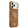 Husă spate Guess PU cu logo 4G, cadru foto, pentru iPhone 17 Pro Max, maro
