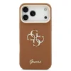Husă spate Guess PU cu logo 4G, cadru foto, pentru iPhone 17 Pro Max, maro
