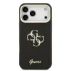 Husă spate Guess PU cu logo 4G, cadru foto, pentru iPhone 17 Pro Max, neagră