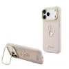 Husă spate Guess PU cu logo 4G, cadru foto, pentru iPhone 17 Pro Max, roz