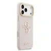 Husă spate Guess PU cu logo 4G, cadru foto, pentru iPhone 17 Pro Max, roz