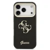 Husă spate Guess PU cu logo 4G, cadru foto, pentru iPhone 17 Pro, neagră
