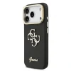 Husă spate Guess PU cu logo 4G, cadru foto, pentru iPhone 17 Pro, neagră