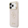 Husă spate Guess PU cu logo 4G, cadru foto, pentru iPhone 17 Pro, roz