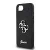 Husa spate Guess PU Fixed Glitter 4G Metal Logo pentru iPhone 16e/17e Negru