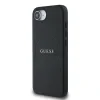 Husă spate Guess PU Grained Classic Logo MagSafe pentru iPhone 16e/17e, neagră