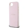 Husă spate Guess PU Grained Classic Logo MagSafe pentru iPhone 16e/17e, roz