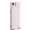 Husă spate Guess PU Grained Classic Logo MagSafe pentru iPhone 16e/17e, roz