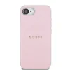 Husă spate Guess PU Grained Classic Logo MagSafe pentru iPhone 16e/17e, roz