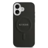 Husa spate Guess PU Saffiano MagSafe pentru iPhone 17 Negru