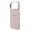Husă spate Guess PU Saffiano MagSafe pentru iPhone 17 Pro Max, roz