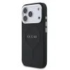 Husă spate Guess PU Saffiano MagSafe pentru iPhone 17 Pro, neagră