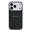 Husă spate Guess PU Saffiano MagSafe pentru iPhone 17 Pro, neagră