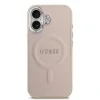 Husă spate Guess PU Saffiano MagSafe pentru iPhone 17 roz