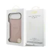 Husa spate Guess PU Saffiano MagSafe pentru iPhone Air, roz