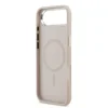 Husa spate Guess PU Saffiano MagSafe pentru iPhone Air, roz