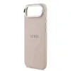 Husa spate Guess PU Saffiano MagSafe pentru iPhone Air, roz