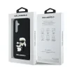 Husă spate Karl Lagerfeld 3D Cauciuc Karl și Choupette pentru Samsung Galaxy S24 FE Negru