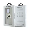 Husă spate Karl Lagerfeld 3D Rubber Double Heads pentru iPhone 16 Pro Max, bej