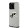 Husă spate Karl Lagerfeld 3D Rubber Double Heads pentru iPhone 16 Pro Max, bej