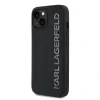 Husă spate Karl Lagerfeld cu logo sclipici 3D din cauciuc pentru iPhone 13, neagră