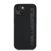 Husă spate Karl Lagerfeld cu logo sclipici 3D din cauciuc pentru iPhone 13, neagră