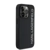 Husă spate Karl Lagerfeld cu logo sclipici 3D din cauciuc pentru iPhone 13 Pro, neagră