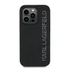 Husă spate Karl Lagerfeld cu logo sclipici 3D din cauciuc pentru iPhone 13 Pro, neagră