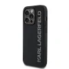 Husă spate Karl Lagerfeld cu logo sclipici 3D din cauciuc pentru iPhone 13 Pro, neagră