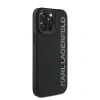 Husă spate Karl Lagerfeld cu logo sclipici 3D din cauciuc pentru iPhone 15 Pro Max, neagră