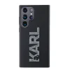 Husă spate Karl Lagerfeld cu logo sclipici 3D din cauciuc pentru Samsung Galaxy S24 Ultra, neagră