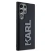 Husă spate Karl Lagerfeld cu logo sclipici 3D din cauciuc pentru Samsung Galaxy S24 Ultra, neagră