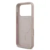 Husă spate Karl Lagerfeld din silicon lichid Karl and Choupette MagSafe pentru iPhone 17 Pro, roz