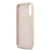 Husă spate Karl Lagerfeld din silicon lichid Karl and Choupette MagSafe pentru iPhone 17, roz