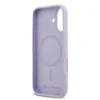 Husă spate Karl Lagerfeld din silicon lichid Karl and Choupette MagSafe pentru iPhone 17, violet