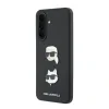 Husa spate Karl Lagerfeld din silicon lichid, model Karl and Choupette, neagră, pentru Samsung Galaxy A37
