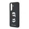 Husa spate Karl Lagerfeld din silicon lichid, model Karl and Choupette, neagră, pentru Samsung Galaxy A37