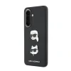 Husa spate Karl Lagerfeld din silicon lichid, model Karl and Choupette, neagră, pentru Samsung Galaxy A57