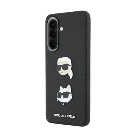 Husa spate Karl Lagerfeld din silicon lichid, model Karl and Choupette, neagră, pentru Samsung Galaxy A57