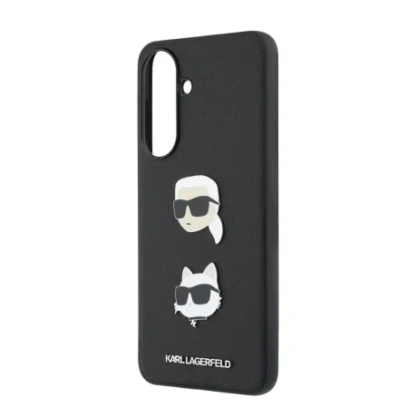 Husa spate Karl Lagerfeld din silicon lichid, model Karl and Choupette, neagră, pentru Samsung Galaxy A57