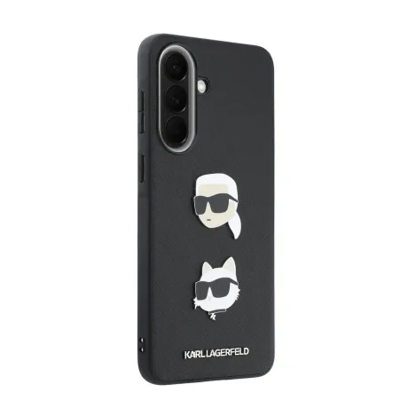Husa spate Karl Lagerfeld din silicon lichid, model Karl and Choupette, neagră, pentru Samsung Galaxy A57