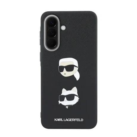 Husa spate Karl Lagerfeld din silicon lichid, model Karl and Choupette, neagră, pentru Samsung Galaxy A57