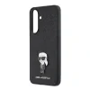 Husă spate Karl Lagerfeld Fixed Glitter Metal Ikonic pentru Samsung Galaxy A37 Negru