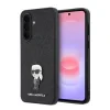 Husă spate Karl Lagerfeld Fixed Glitter Metal Ikonic pentru Samsung Galaxy A37 Negru